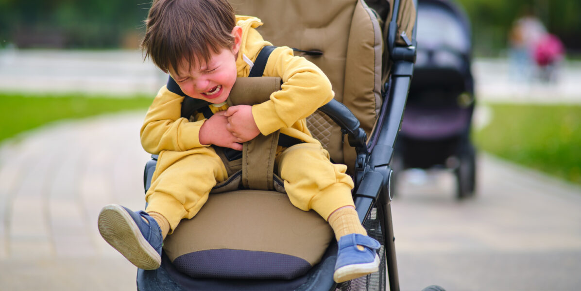 Crise d'un enfant en plein terrible two