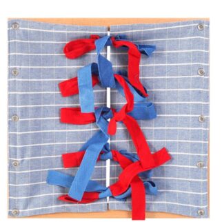 Cadre d'habillage rubans - Matériel Montessori, Vie pratique