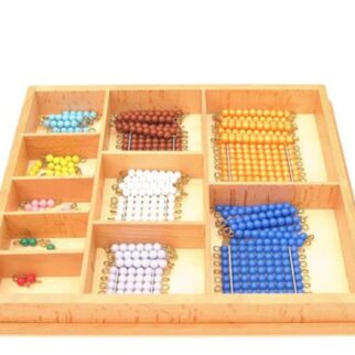 Chaînes courtes 1 à 10 et carrés de perles