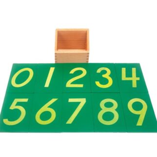 Chiffres rugueux - Matériel Montessori, Vie sensorielle, Mathématique