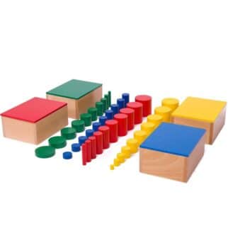 Cylindres de couleurs – sans boutons (4 boîtes)