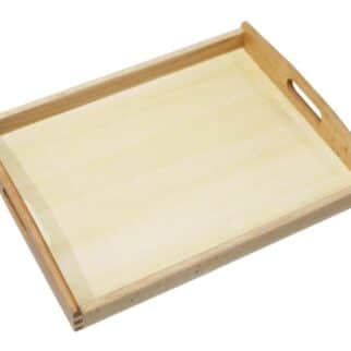 Moyen plateau avec anses - Matériel Montessori, Vie pratique