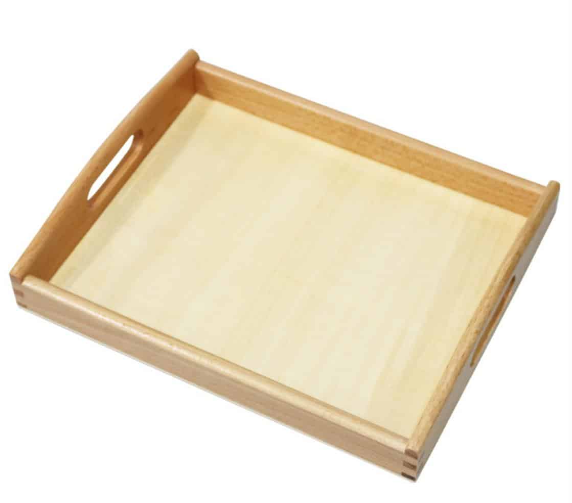 Petit plateau avec anses - Matériel Montessori, Vie pratique