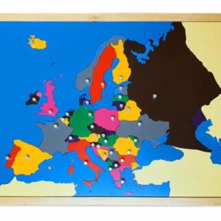 Puzzle Europe avec plateau - Matériel Montessori, Géographie