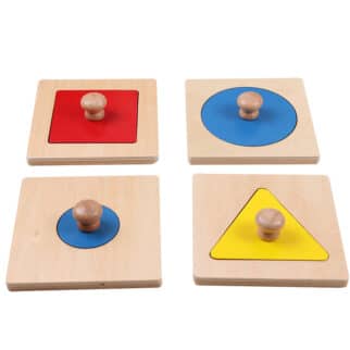 Puzzle Montessori unique par forme - Matériel Montessori, Vie sensorielle