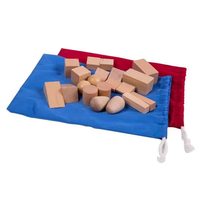 Sac mystère formes géométrique (sens stéréognostique)