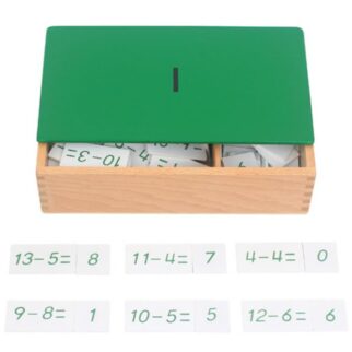 Soustraction – opérations & résultats (1 à 10)