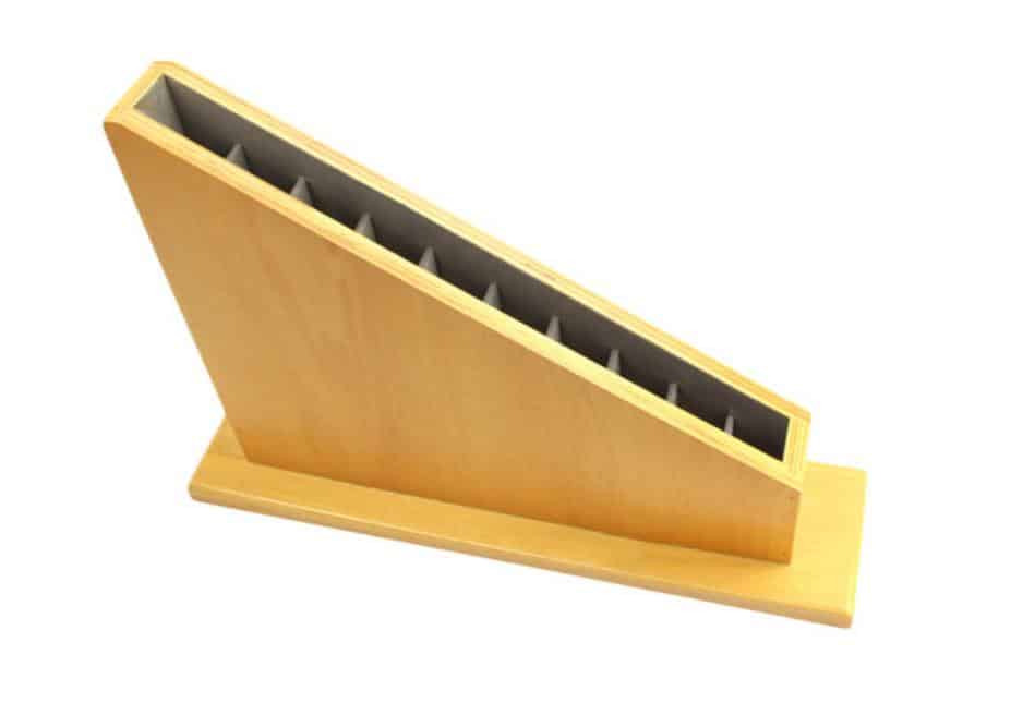 Support pour barres - Matériel Montessori, Mathématique, Vie sensorielle